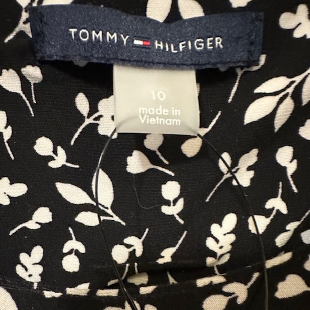 Tommy Hilfiger Dress Black with White NWT - Picture 8 of 11